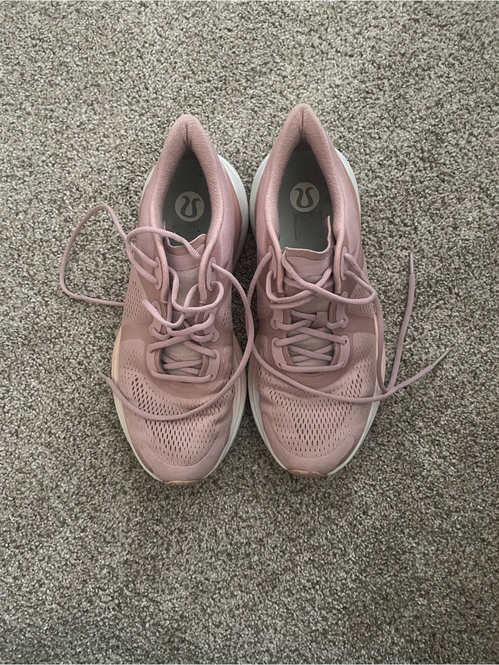 lululemon athletica Women's Dusty Pink Mesh Running Shoes